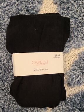 Capelli of New York Black Sweater Tights